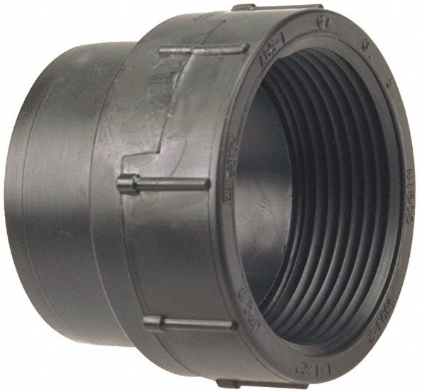 Drain, Waste & Vent Adapter: 1-1/2" Fitting, Spig x FIPT, Acrylonitrile Butadiene Styrene