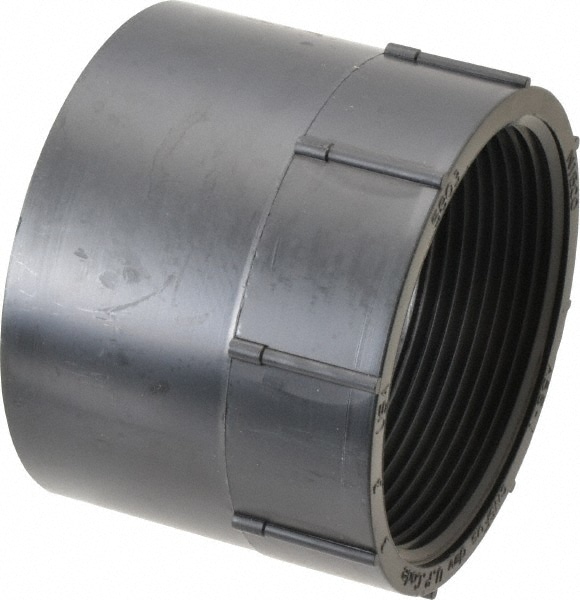 Drain, Waste & Vent Adapter: 3" Fitting, Hub x FIPT, Acrylonitrile Butadiene Styrene