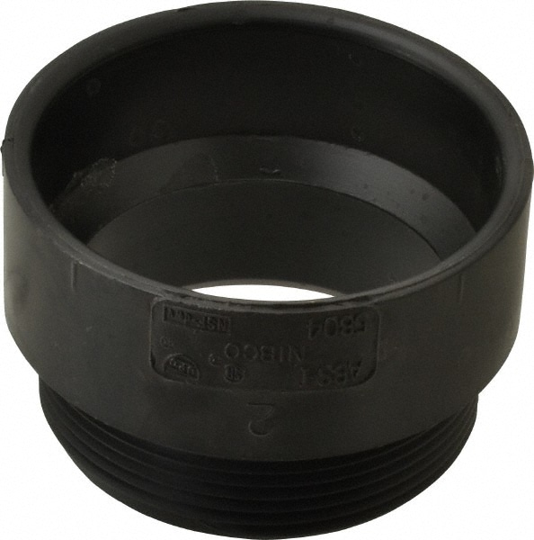 Drain, Waste & Vent Adapter: 2" Fitting, Spig x MIPT, Acrylonitrile Butadiene Styrene