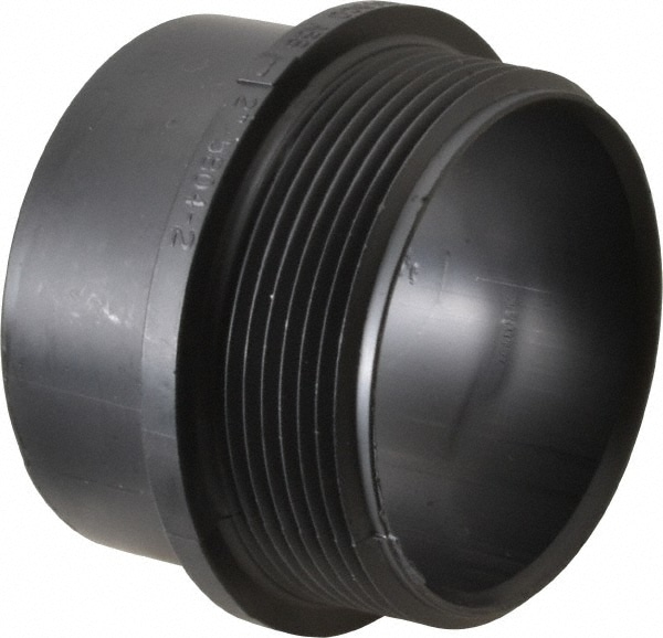 Drain, Waste & Vent Adapter: 2" Fitting, Spig x MIPT, Acrylonitrile Butadiene Styrene