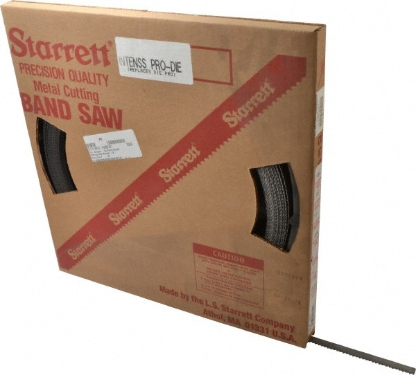 Starrett 15844 Band Saw Blade Coil Stock: 1/2" Blade Width, 100 Coil Length, 0.025" Blade Thickness, Bi-Metal 