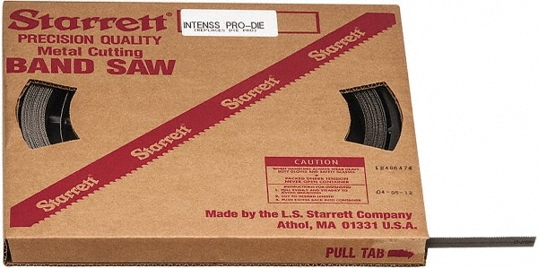 Starrett 15846 Band Saw Blade Coil Stock: 1/2" Blade Width, 100 Coil Length, 0.025" Blade Thickness, Bi-Metal Image