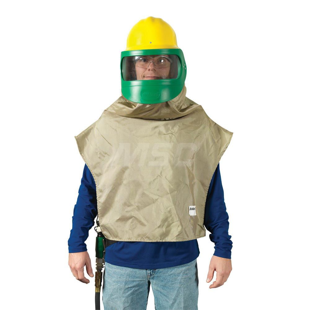 Supplied Air (SAR) Blasting Kits; Helmet Window Shape: Curved ; Clothing Type: Nylon Cape ; Pump Compatibility: Compressed Air ; Breathing Tube Type: 88VXBT ; Supply Hose Type: Not Included