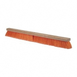 Push Broom: 36" Wide, Polypropylene Bristle