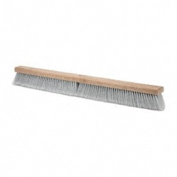 Push Broom: 36" Wide, Polypropylene Bristle