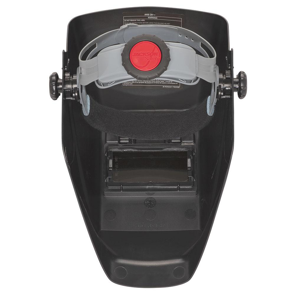 山のU asa of hexa（天板）mat black Jackson Safety - Welding Helmet: Black, Thermoplastic, Shade