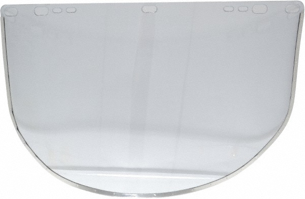 Face Shield Windows & Screens: Replacement Window, Clear, 9" High, 0.04" Thick - ANSI Z87.1-2010