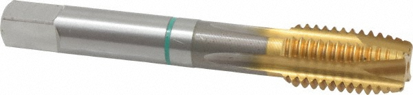Guhring 9039150140000 Spiral Point Tap: M14 x 2, Metric Coarse, 4 Flutes, Plug, 6H, Cobalt, TiN Finish Image