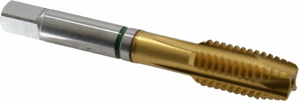 Guhring 9039160127000 Spiral Point Tap: 1/2-13, UNC, 4 Flutes, Plug, 2B, Cobalt, TiN Finish Image