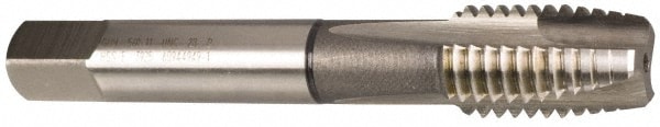 Guhring 9039260095250 Spiral Point Tap: 3/8-24, UNF, 3 Flutes, Plug, 2B, Cobalt, Bright Finish Image