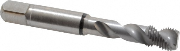 Guhring 9039320095250 Spiral Flute Tap: 3/8-24, UNF, 2 Flute, Modified Bottoming, 2B Class of Fit, Cobalt, Bright/Uncoated Image