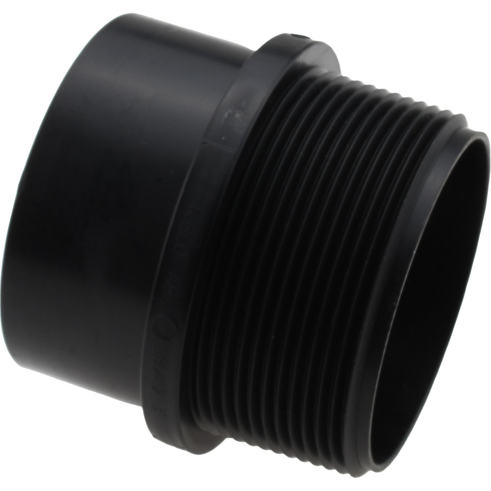 Drain, Waste & Vent Adapter: 3" Fitting, Spig x MIPT, Acrylonitrile Butadiene Styrene