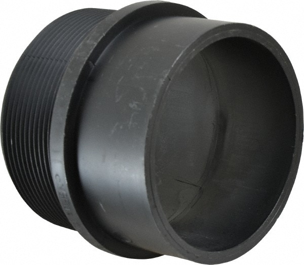 Drain, Waste & Vent Adapter: 4" Fitting, Spig x MIPT, Acrylonitrile Butadiene Styrene