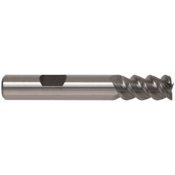 Accupro ED99921199 Square End Mill: 3/8 Dia, 3/4 LOC, 3/8 Shank Dia, 2-1/2 OAL, 3 Flutes, Powdered Metal 