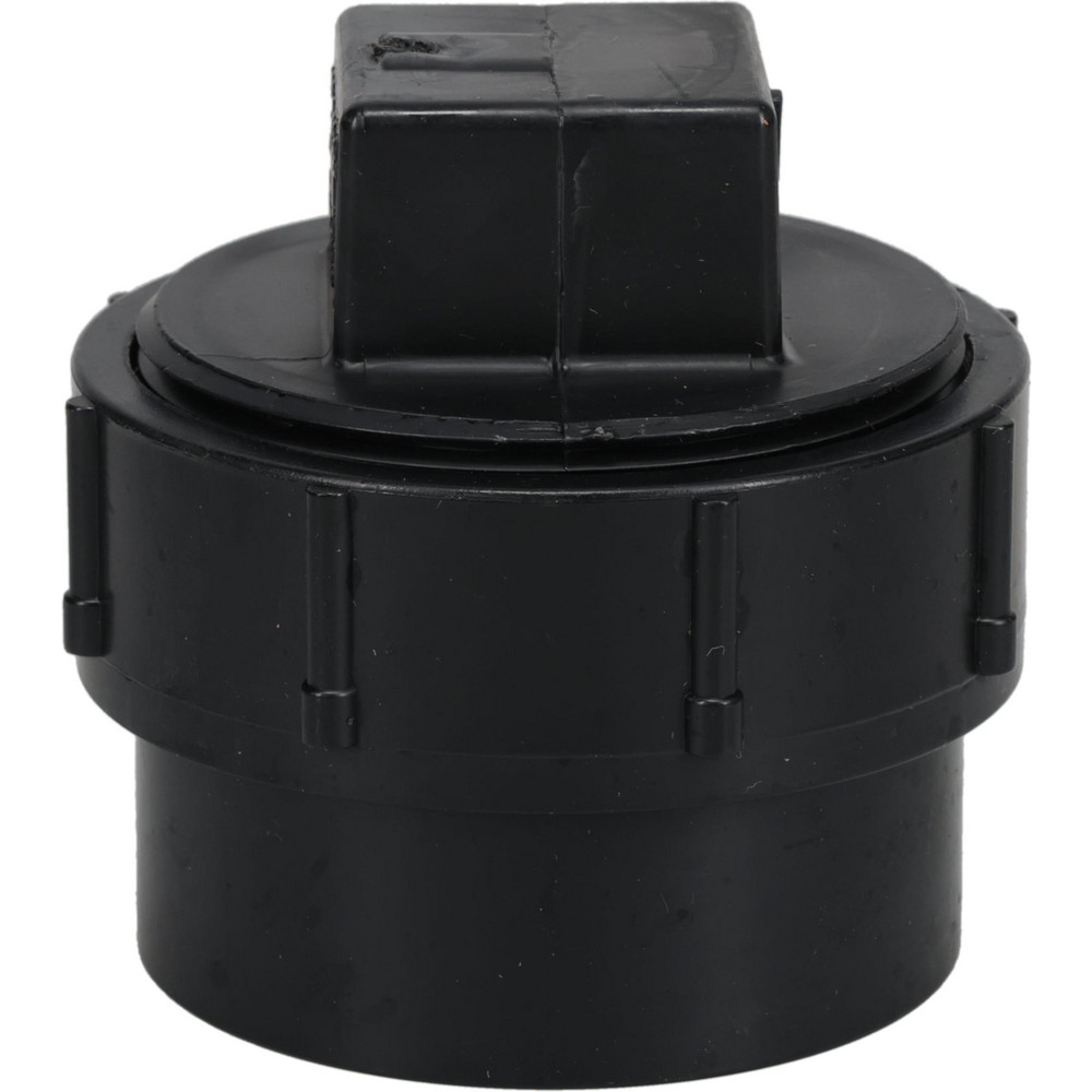 Drain, Waste & Vent Cleanout: 2" Fitting, Spig x CO with Plug, Acrylonitrile Butadiene Styrene
