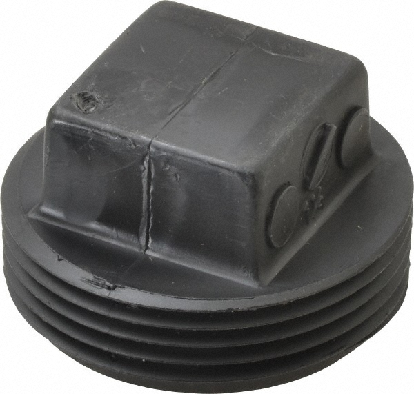 Drain, Waste & Vent Plug: 1-1/4" Fitting, MIPT, Acrylonitrile Butadiene Styrene