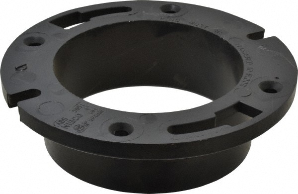 4" Pipe, 5-3/8" OD, ABS Closet Flange Hub