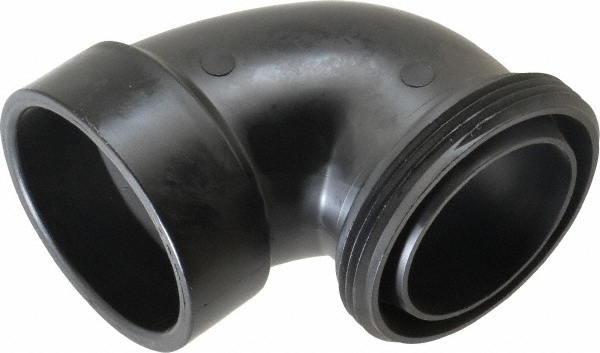 Drain, Waste & Vent P-Trap with Union: 1-1/4" Fitting, Hub x SJ, Acrylonitrile Butadiene Styrene