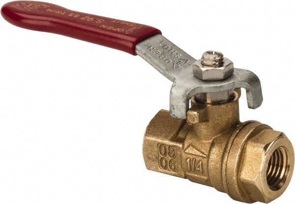 Value Collection S92B48R 1-Way Manual Ball Valve: 1/4" Pipe, Full Port Image