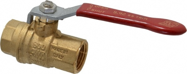 Value Collection S92D48R 1-Way Manual Ball Valve: 1/2" Pipe, Full Port Image