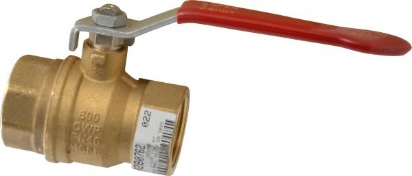 Value Collection S92G48R 1-Way Manual Ball Valve: 1-1/4" Pipe, Full Port Image