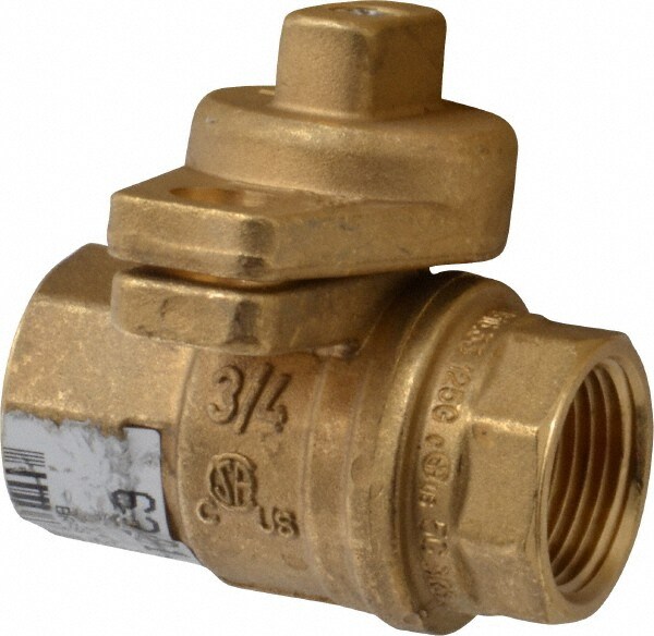 Manual Ball Valve: 3/4" Pipe, Full Port
