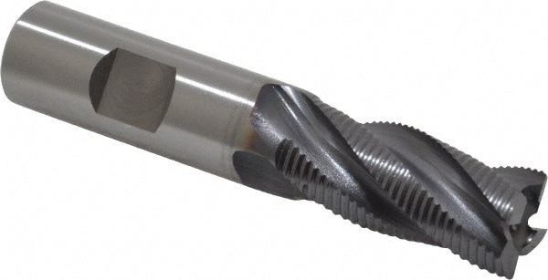 OSG 4551308 Square End Mill: 3/4 Dia, 1-5/8 LOC, 3/4 Shank Dia, 3-7/8 OAL, 4 Flutes, Cobalt Image