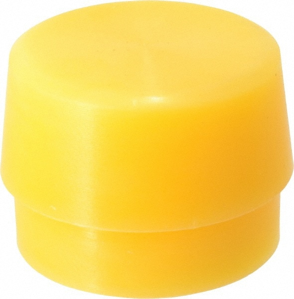 2" Face Diam, Grade Extra Hard, Yellow Hammer Tip/Face