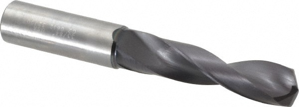 Accupro 63310114 Jobber Length Drill Bit: 0.5156" Dia, 140 °, Solid Carbide 