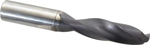 Accupro 63310122 Jobber Length Drill Bit: 0.5469" Dia, 140 °, Solid Carbide 