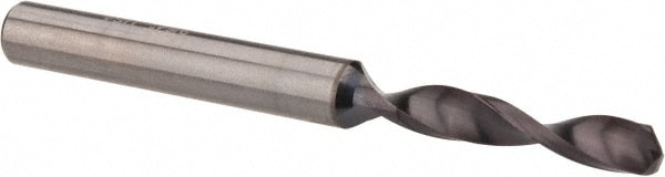 Accupro 61534129 Jobber Length Drill Bit: 0.116" Dia, 140 °, Solid Carbide 