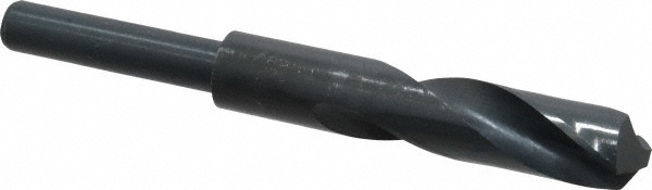 Value Collection 63322812 Reduced Shank Drill Bit: 0.748 Dia, 1/2 Shank Dia, 118 0, High Speed Steel Image