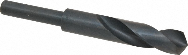 Reduced Shank Drill Bit: 0.7677'' Dia, 1/2'' Shank Dia, 118 °, High Speed Steel