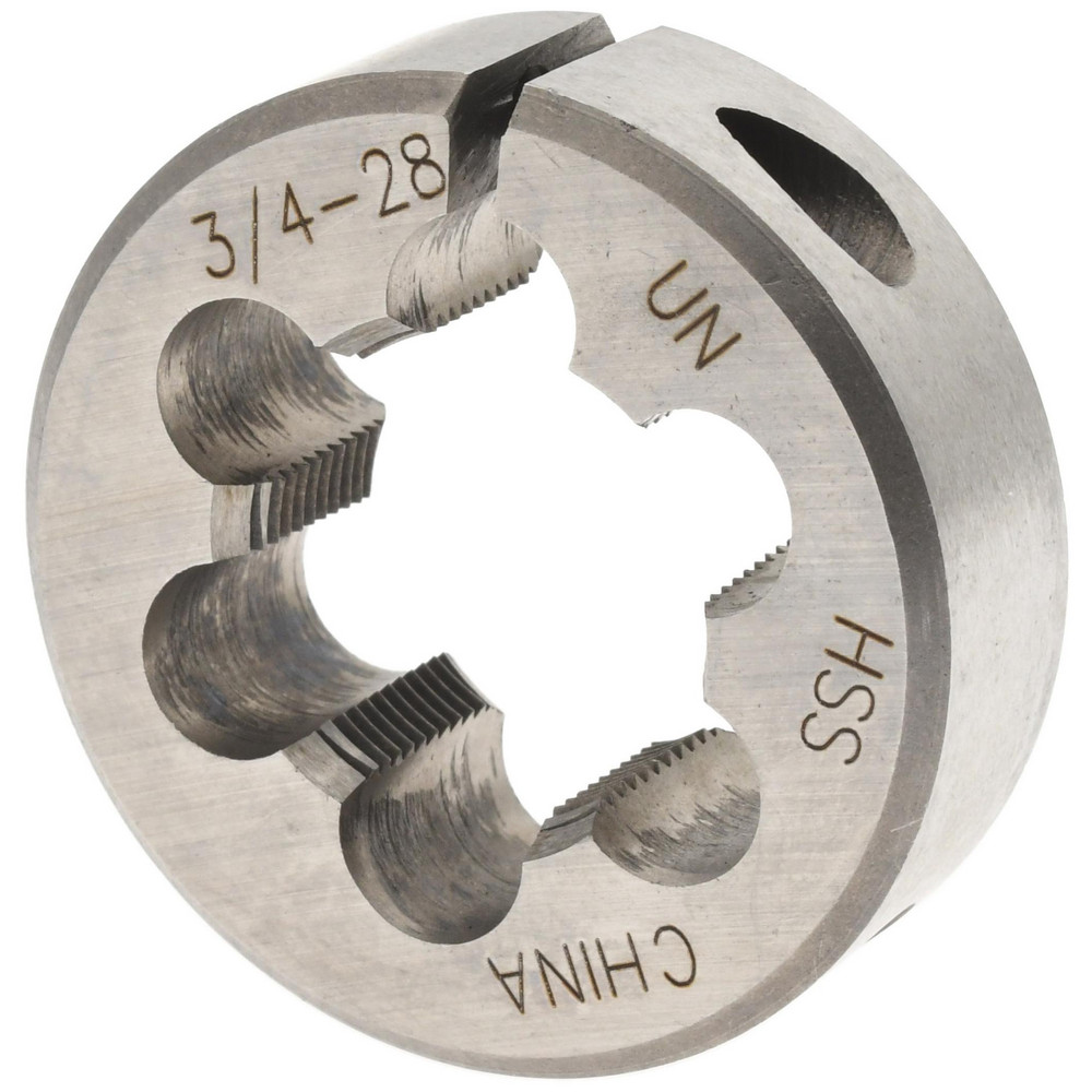 Round Die: 3/4-28, High Speed Steel