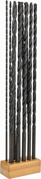 Value Collection 63323703 Drill Bit Set: Aircraft Extension Length Drill Bits, 11 Pc, 118 &deg;, High Speed Steel Image