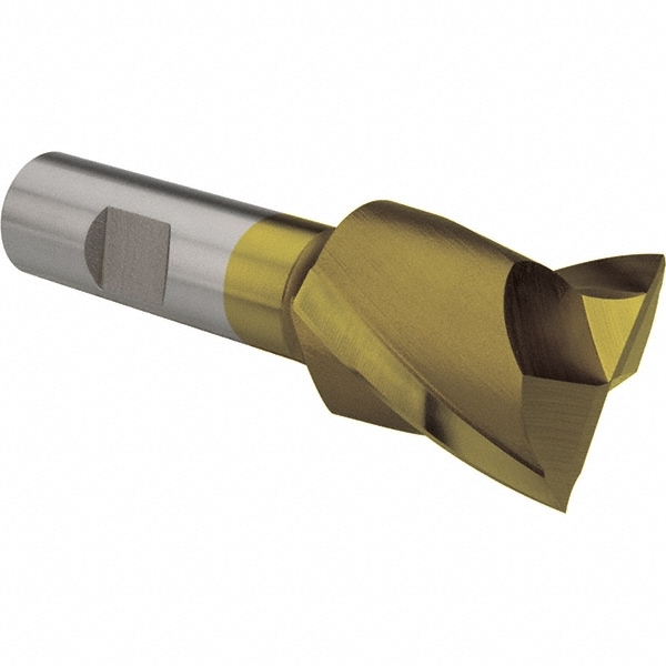 Value Collection 722-1129 Square End Mill: 1-3/8 Dia, 1-5/8 LOC, 3/4 Shank Dia, 3-7/8 OAL, 2 Flutes, High Speed Steel Image