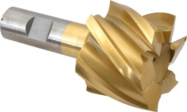 Value Collection 722-3185 Square End Mill: 2 Dia, 1-1/2 LOC, 3/4 Shank Dia, 3-7/8 OAL, 6 Flutes, High Speed Steel Image