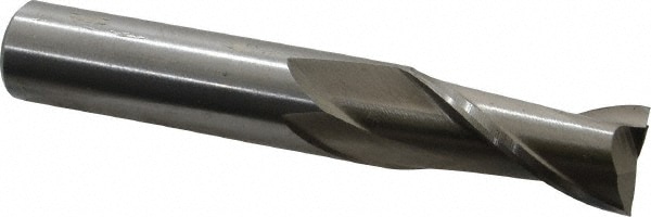 Value Collection 720-9130 Square End Mill: 0.5118 Dia, 1-1/8 LOC, 1/2 Shank Dia, 3-1/8 OAL, 2 Flutes, High Speed Steel Image