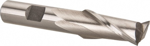 Value Collection 720-9160 Square End Mill: 0.6299 Dia, 1-5/16 LOC, 1/2 Shank Dia, 3-7/16 OAL, 2 Flutes, High Speed Steel Image