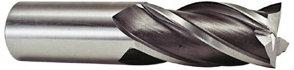 Niagara Cutter 17011876 Square End Mill: 1-1/4 Dia, 2 LOC, 1-1/4 Shank Dia, 4-1/2 OAL, 6 Flutes, Cobalt Image