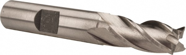 Value Collection 720-8090 Square End Mill: 0.3543 Dia, 3/4 LOC, 3/8 Shank Dia, 2-1/2 OAL, 4 Flutes, High Speed Steel Image