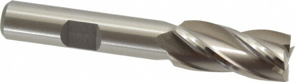 Value Collection 720-8120 Square End Mill: 0.4724 Dia, 1 LOC, 3/8 Shank Dia, 2-11/16 OAL, 4 Flutes, High Speed Steel Image