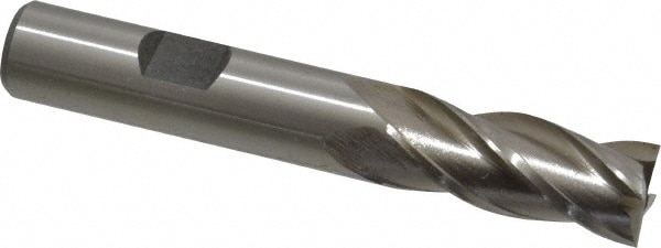 Value Collection 720-8130 Square End Mill: 0.5118 Dia, 1-1/4 LOC, 1/2 Shank Dia, 3-1/4 OAL, 4 Flutes, High Speed Steel Image