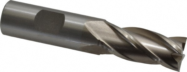 Value Collection 720-8180 Square End Mill: 0.7087 Dia, 1-5/8 LOC, 3/4 Shank Dia, 3-3/4 OAL, 4 Flutes, High Speed Steel Image