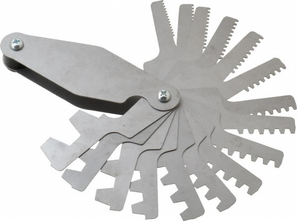 Value Collection 615-6326 16 Leaf, 1 to 12 TPI Range, Screw Pitch Gage Image