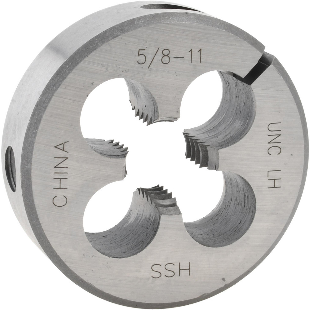 Round Die: 5/8-11, 2" OD, High Speed Steel