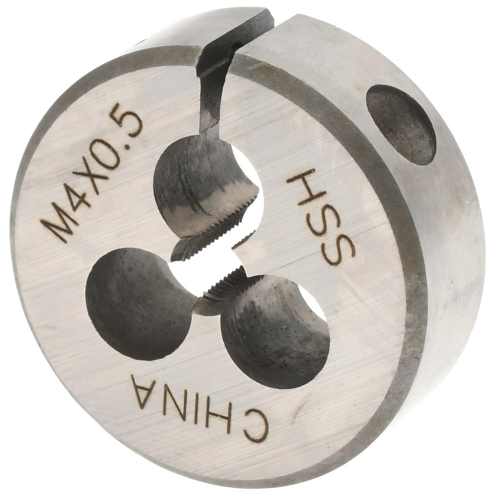 Round Die: M4x0.5, 1" OD, High Speed Steel