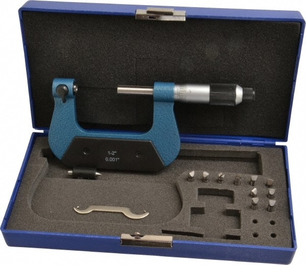 1 to 2" Range, Mechanical Screw Thread Micrometer