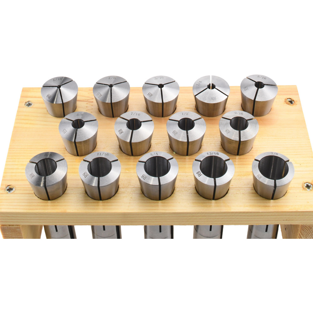 Value Collection - Collet Set: 14 Pc, 1/16 to 7/8