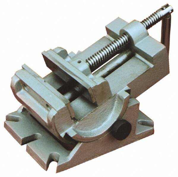 4-1/4" Jaw Opening Capacity x 1-1/2" Throat Depth, Horizontal Drill Press Vise